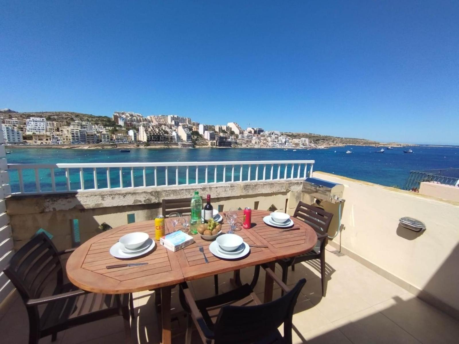 세인트폴스베이 Blue Harbour Seafront Penthouse With Large Terrace With Panoramic Sea Views - By Getawaysmalta 아파트 외부 사진